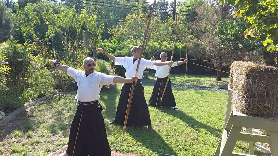 Louis, Nestor, and Toby practicing at the makiwara in Austin, Texas.